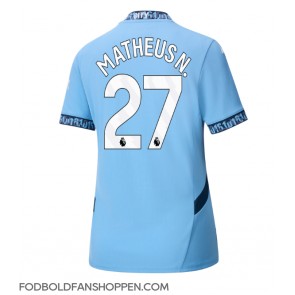 Manchester City Matheus Nunes #27 Hjemmebanetrøje Dame 2024-25 Kortærmet